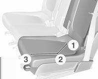 Sæder, sikkerhed 41 De yderste bagsæder kan flyttes frem eller tilbage individuelt.