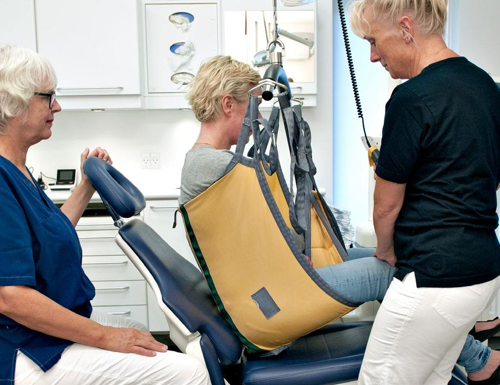 Omsorgs- og specialtandpleje Arbejdet med omsorgs- og specialtandpleje kan være udfordrende for ergonomien.