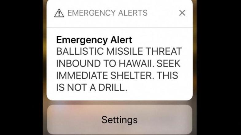 Atomkrig ved en fejltagelse? Den 13. januar var der missilalarm på Hawaii.
