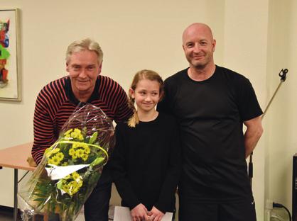 Årets pokaler blev uddelt til følgende: - Aktivpokal 2015 (skænket af Nordea): Cecilie Andersen, 11 år, Gymnastik.