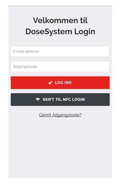 Lgin på akuttelefnen Åbn app en ved at trykke på iknet fr DseSystem på akuttelefnen fr lgin.