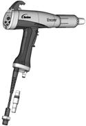 Pulversprøjtepistol Pulverforsyningsslange 4 mm klar luftrensning 6 mm swirvelluft