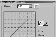 FARVEKORREKTION Korrektion ved hjælp af histogrammet - Korrektion af RGB-kanaler: 1. Klik på "RGB Histograms" knappen.