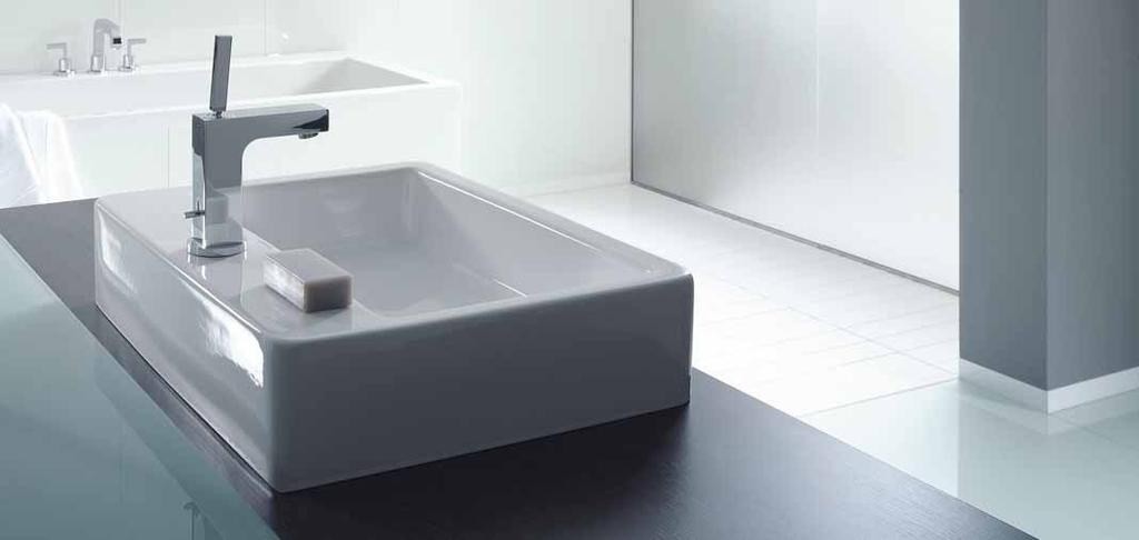 Individualister med en fornemmelse for langlivet design har med Vero således talrige muligheder til udformning af badet, enten anbragt på