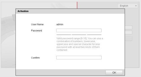 Figur 3 3 Aktiveringsside (web) 3. Opret adgangskode og indtast adgangskoden i feltet til adgangskoden. 4. Bekræ ft adgangskoden.