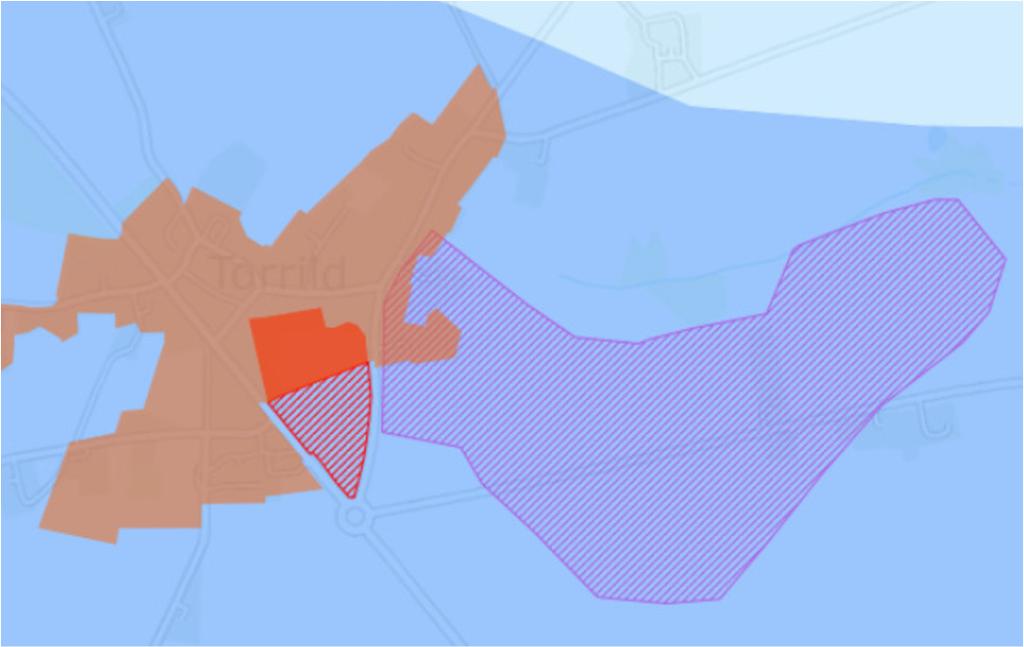 Udviklingsområde: Vækst Afgrænsninger for Torrild By kan ses på kortet på den følgende side. Dette er afgrænsningerne som er indehold i kommuneplan 2017. Der er sket et par ændringer ift. (?