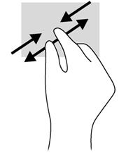 2-finger knibezoom 2-finger knibezoom giver dig mulighed for at zoome ud eller ind på billeder eller tekst.