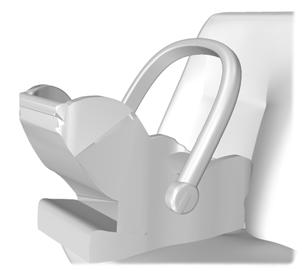 Do not use a rearward facing child restraint on a seat protected by an air bag in front of it! Læs og følg producentens anvisninger ved montering af barnesikkerhedsudstyr.