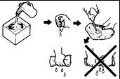 Luftfilter: 1. Løsn skruerne og tag coveret af. 2. Tag luftfilter-elementet ud og efterse det. Hvis det er beskadiget skal det udskiftes. 3.