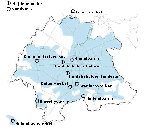 2 Undersøgelsen Undersøgelsen blev udført indenfor Odense vandforsyningsnet zone 2, der forsynes af vandværkerne Dalum, Holmehave, Lindved, Borreby og Stenløse (Figur 1Error!