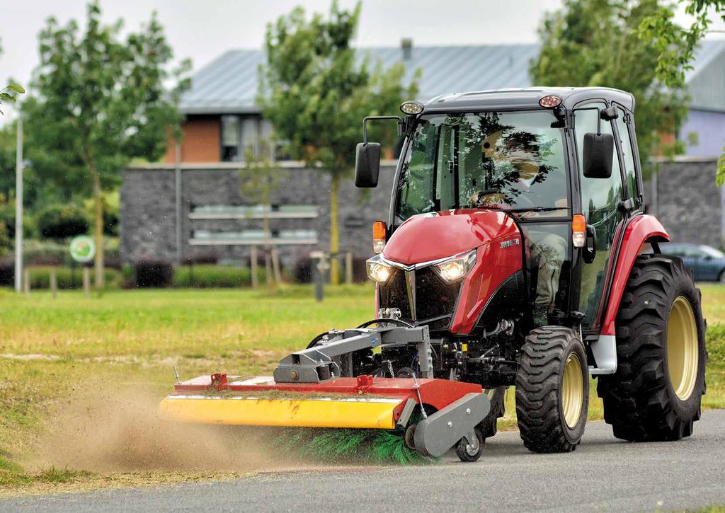 Brugervenlighed De nye YT-traktorer er både designet til at gøre det behageligt for føreren og for at gøre dennes arbejdsliv nemmere.