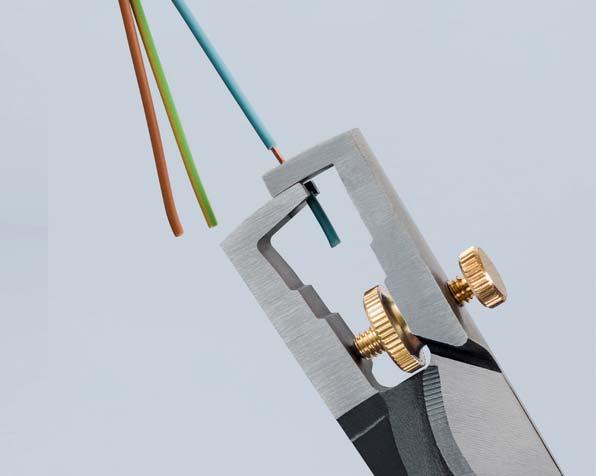 konstante længder (11 mm og 16 mm) > Let at indstille på den ønskede tråd- eller kabeldiameter pga.