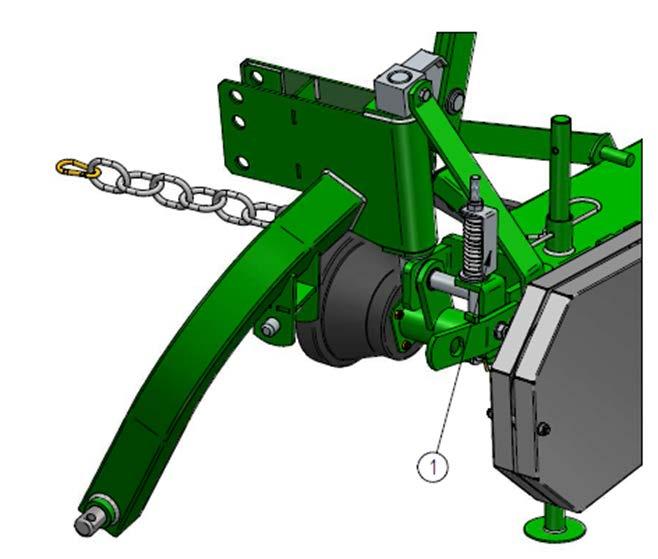 Adjusting drive belts: The mower is equipped with a spring-loaded belt tightener