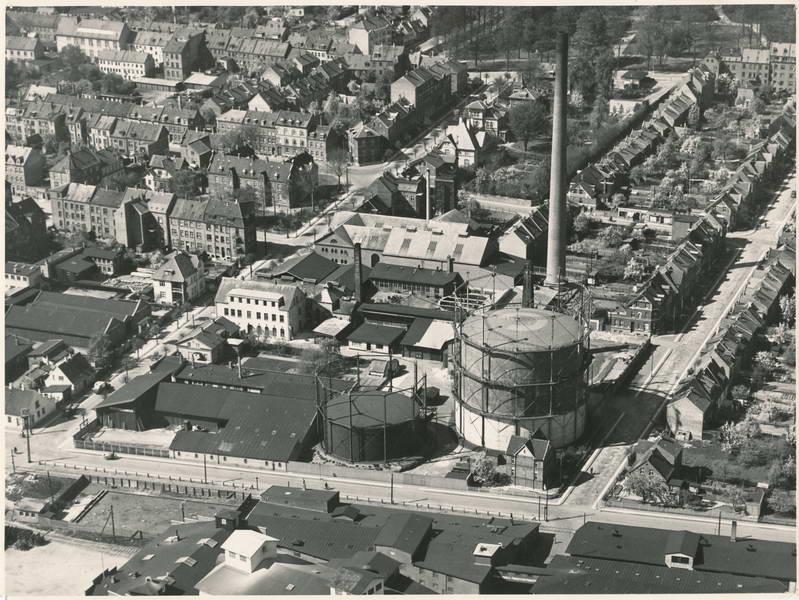 Horsens gasværk 1950 Tjærefabrik