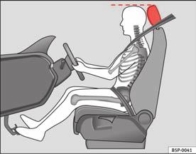 Sikker kørsel 11 Korrekt siddeposition for føreren Føreren skal sidde korrekt for at kunne køre sikkert og afslappet.