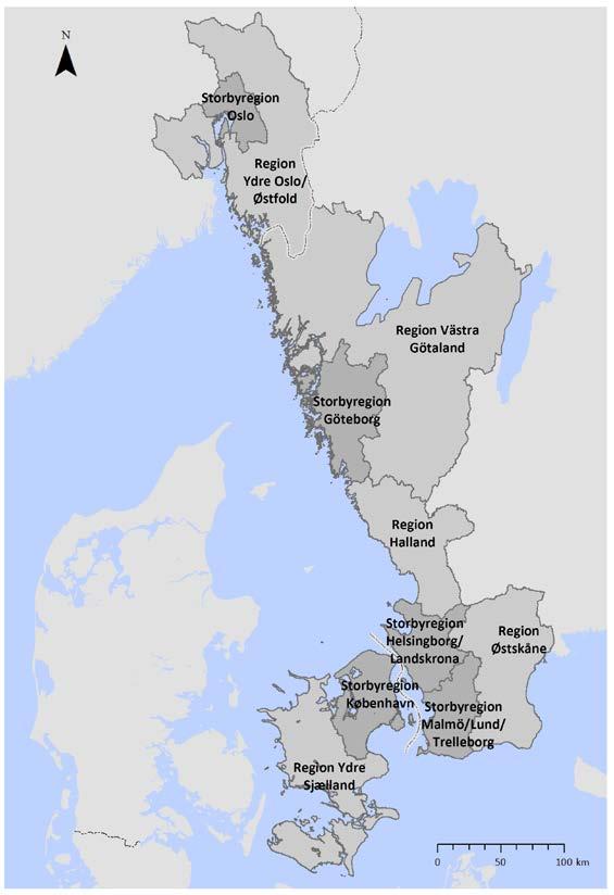 SAMMENFATNING The Scandinavian 8 Million City er en korridor, der strækker sig fra Oslo via Göteborg til København.