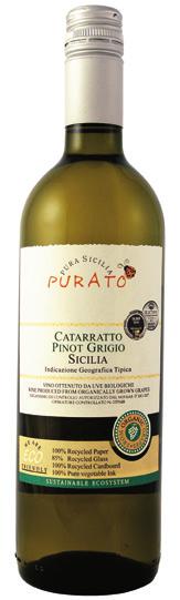 Italien Økologisk Purato, Catarratto/Pinot Grigio, Sicilien Kr. 288,- Mother Nature på flaske.