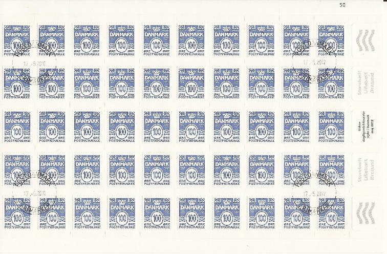 Selvklæbende frimærker Post Danmark indførte selvklæbende frimærker i 2009. Året efter udkom de første selvklæbende frimærker med bølgelinjefrimærket.