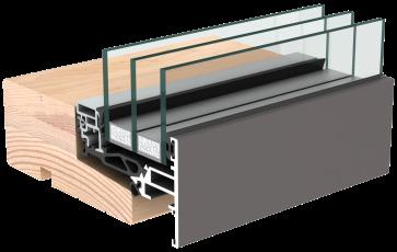 De nye vinduer vil være 3-lags energivinduer, som er udført i træ med en udvendig aluminiumskappe (træ/alu-vinduer).