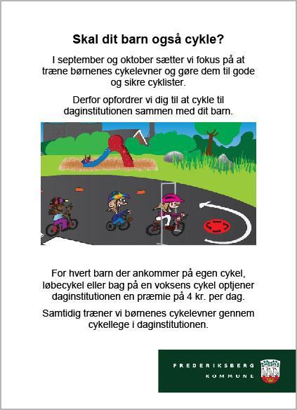 Alle Daginstitutionsbørn Cykler hvad gør vi på Frederiksberg? 2.