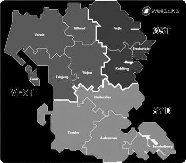 Andel af kunder Lokale effekter Sydjylland Tre takstområder lægges sammen til ét. Off peak-rabatten udvides til hele Sydtrafiks område.