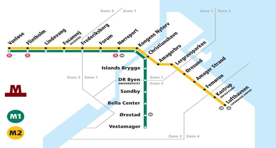 SAGENS OMSTÆNDIGHEDER: Klageren rejste den 31. december 2016 med metroen fra Lufthavnen st. i zone 04 mod Nørreport st. i zone 01.