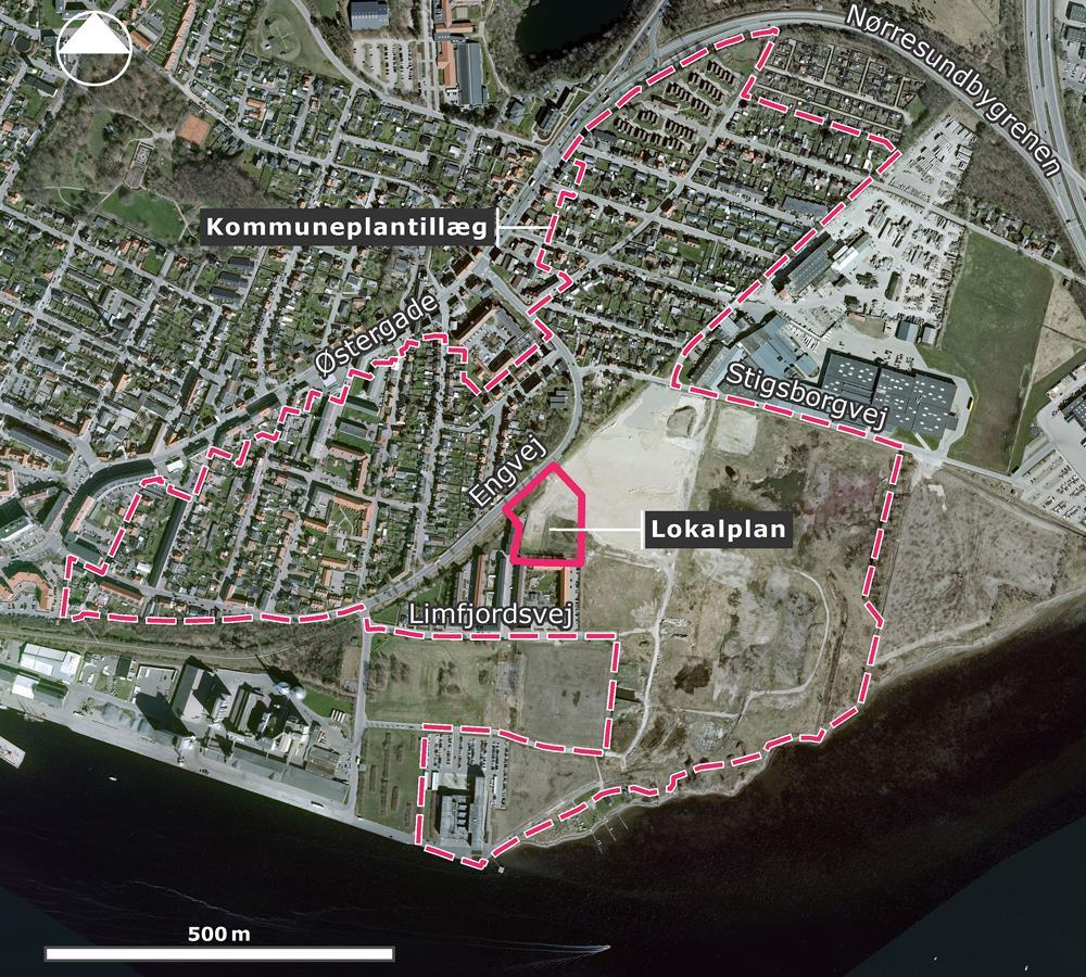 Formål og baggrund Lokalplanområdet indgår i byudviklingsprojektet Stigsborg Havnefront, hvor det på sigt er hensigten at omdanne det tidligere industriområde til en ny bæredygtig bydel med 7-8.