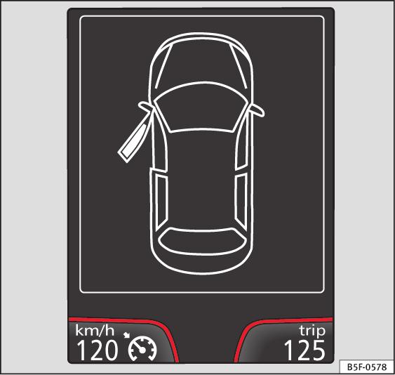 Generelt I kombiinstrumentets display Fejl i batteri Bilens lys svigter helt eller delvis.