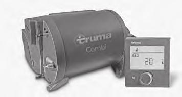 0. Installerede apparater 0.2.3 Truma Combi-varmeanlæg C4/C6 (E)* eller VarioHeat-varmeanlæg* Truma Combi-varmeanlæg Gasvarmeren Combi er et varmluftvarmeanlæg med indbygget vandvarmer (indhold: 0 l).
