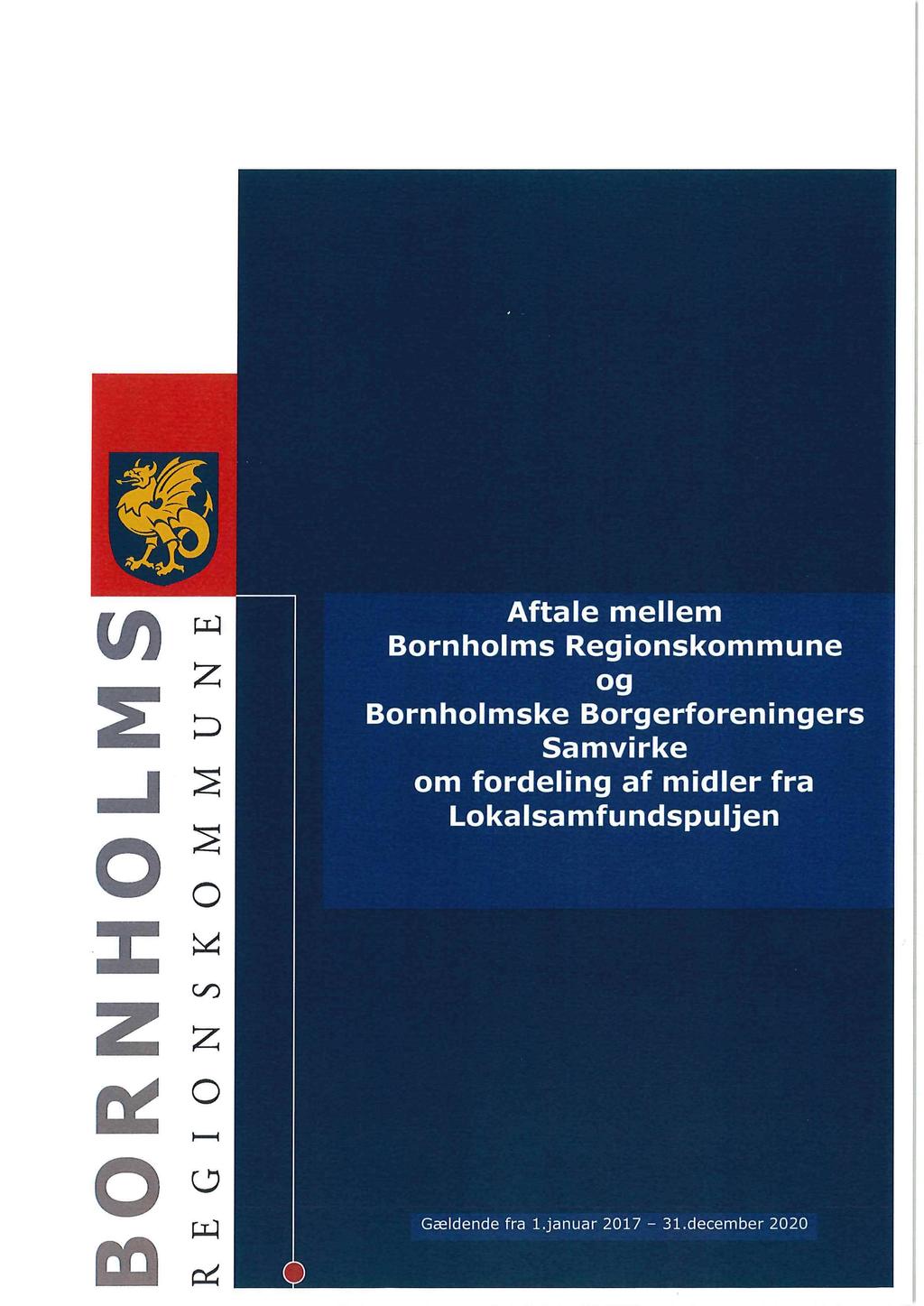Aftale mellem Bornholms Regionskommune og Bornholmske Borgerforeningers Samvirke om