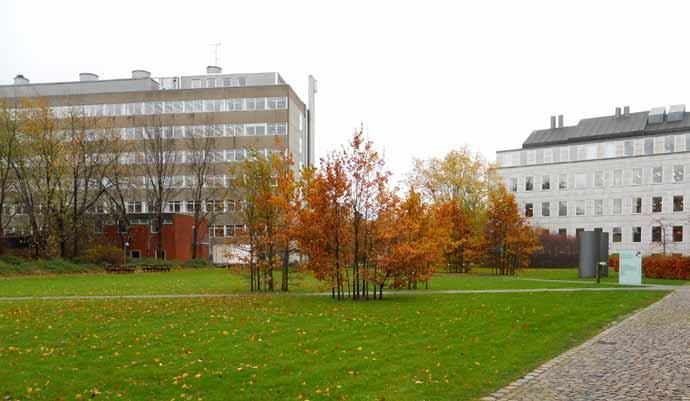 Egmontkollegiet. Lokalplanområdet og kvarteret Det Farmaceutiske Fakultet er placeret i den nordligste trekant af Universitetsparken, og er afgrænset af: Nørre Allé, Jagtvej og Universitetsparken.