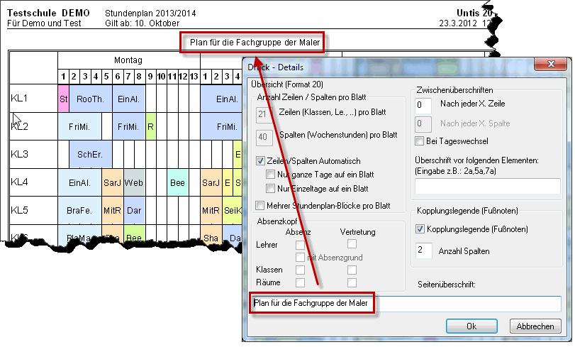 Skema 8.12 39 Oversigtsskemaer: Nyt format Untis 2013 tilbyder et helt nyt skemaformat.