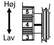 Indstillinger 5. Indstillinger 5.1. Indstilling af trådspændingen Hvis tråden knækker under syningen, er trådspændingen for høj. Hvis der dannes små løkker under syningen, er trådspændingen for lav.