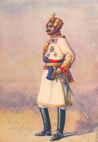 Maharaja Sir Ganga Singh af Bikaner, ca. 1910 8). Fra Kilde 2.