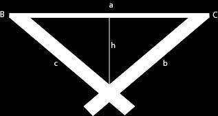 Sæde, plan Beregninger til krogen: Højden (h) beregnes: Sæde, opstalt Her benyttes pythagoras: aa 2 + bb 2 = cc 2 ( 35cccc 2 ) 2 + h 2 = 20,5cccc 2 h = 10,68cccc