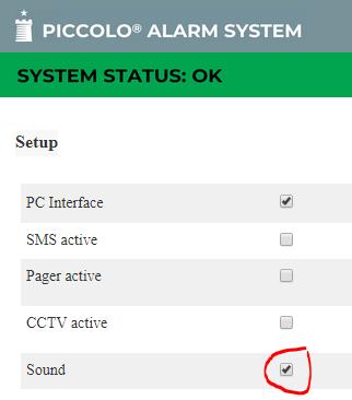 14. Alarm!!! Bemærk: For at aktivere lydgiver på de PC er, der har browseren åben ved alarm (Kun hvis PC har lydkort og højttaler): 1. Vælg Funktioner > Opsætning. 2. Aktiver [] Lyd ved alarm.