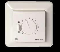 16 Devireg 530-532 regulering af varmesystemer. Elektronisk termostat for montage i eurodåser.