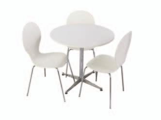 Table model "John" (diameter 80 cm) and chair type "Molly".