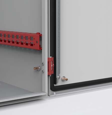 Det forbedrede espagnolet-låsesystem gør låsningen blødere og placering af døren mere nøjagtig, hvilket sikrer tætheden