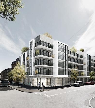 E S T 2 1 LEJEBOLIERE 2100 EST21 er en ny ejendom beliggende i eftertragtede og rolige omgivelser på Østerbro, på hjørnet af Nygårdsvej og Masnedøgade.