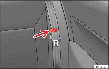 Fremklapning af passagersæderyglæn* 3 Gælder for modellen:leon ST Fig. 148 Passagersæde: greb til fremklapning af ryglæn Passagersædet kan klappes frem for at gøre bagagerummet større.