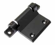 Hængsler / Hinges 180 Hinge 56.3020-500 Housing: Zinc die, chrome plated or black coated Pin: Steel or stainless steel AISI 304 Washers: Polyamide (PA6 GFR30) Black Coated Chrome Plated Varenuer 56.
