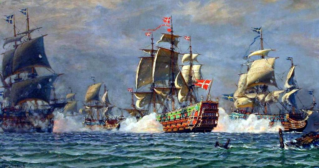 I den skånske Krig fra 1675 til 1679 var det indledningsvis de nederlandske admiraler Cornelis van Tromp og Philips van Almonde, som var øverstbefalende for de samlede flådestyrker, men Niels Juel