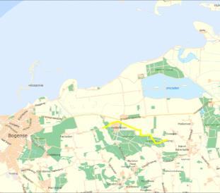 Indeværende ideskitse skal afgrænse et muligt projektområde ved Ulvemarksrenden i Nordfyn Kommune.