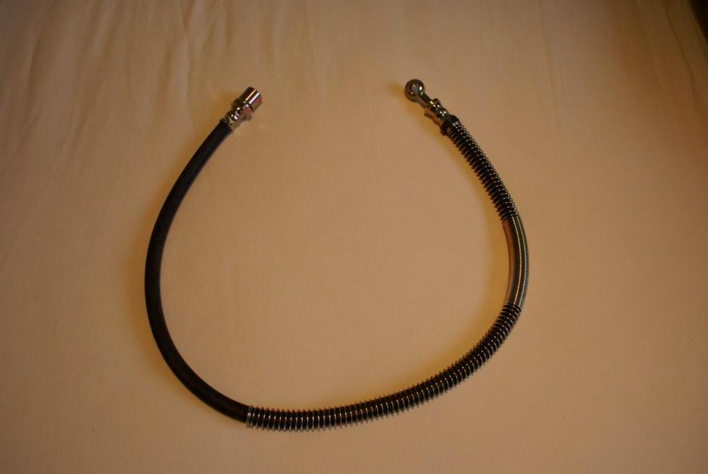 vægt 10 gram, Længde 225mm for kabler 120mm for kabelføring. Bremse slange 1977-79, original.