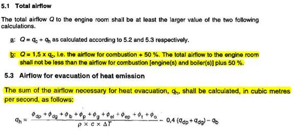 ISO 8861-1998 krav til ventilation af maskinrum ISO-standarden, der benyttes i denne rapport, beskriver forskellige krav til maskinrums ventilation.