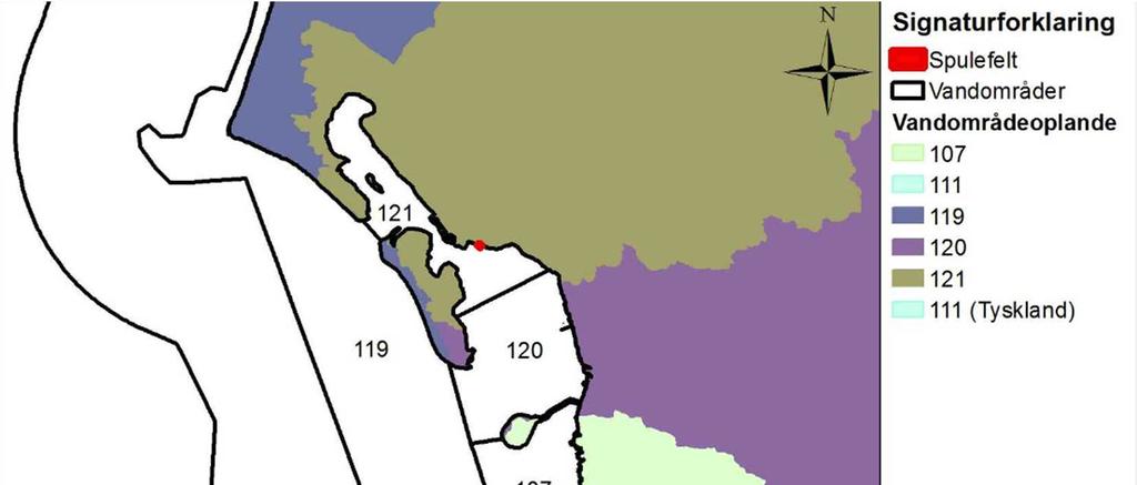 4.1.4 Vandområde Vadehavet Vadehavet er omfattet af Vandområdeplan 2015-2021 for Vandområdedistrikt Jylland og Fyn (SVANA, 2016). Vandområderne i Hovedvandopland 1.10 Vadehavet er vist på Figur 4.