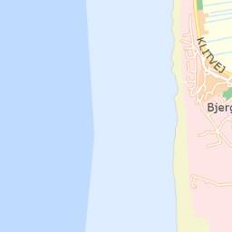 EKSEMPEL 4 Korteksemplet viser et uddrag af kystlinjen i Ringkøbing-Skjern kommune. Vha. Kystatlas.dk vises i hvor høj grad området er udsat for erosion.