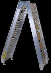 RAMPER Foldbar rampe - Aluminium Dimension - udslået Vægt Belastning Opkørselshøjde Min / max Udførsel Antal Artikel-Nr.