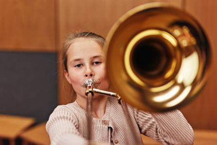 Eleven kan indgå i musisk, kreative processer med både akustiske og digitale musikinstrumenter og med forståelse for form og